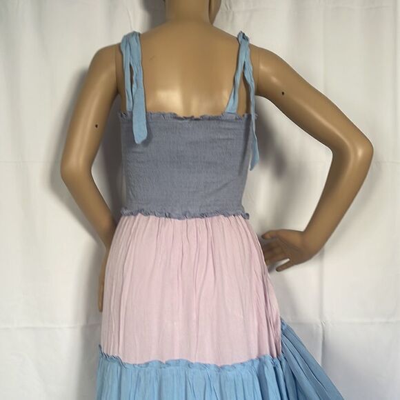 Multi-Color Block Ruffle Detail dress - Picture 9 of 11